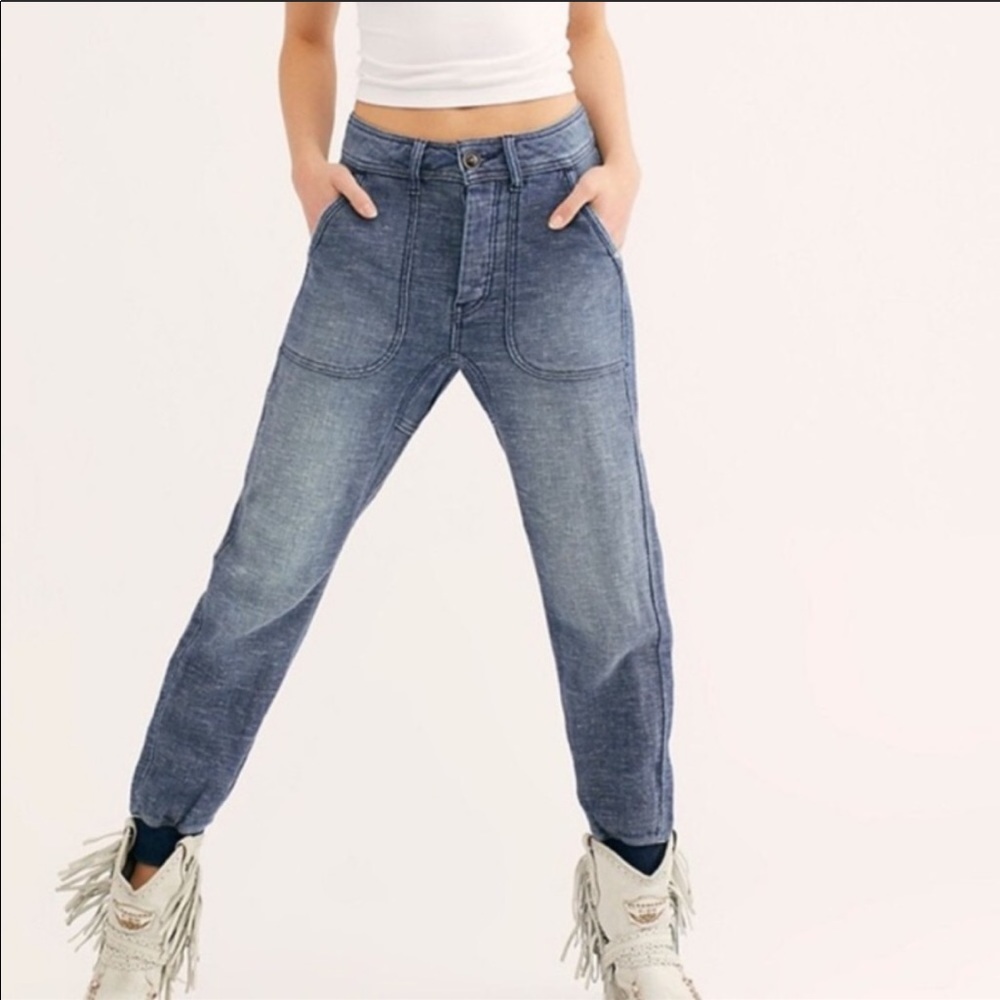 [FP] NWOT cool denim joggers